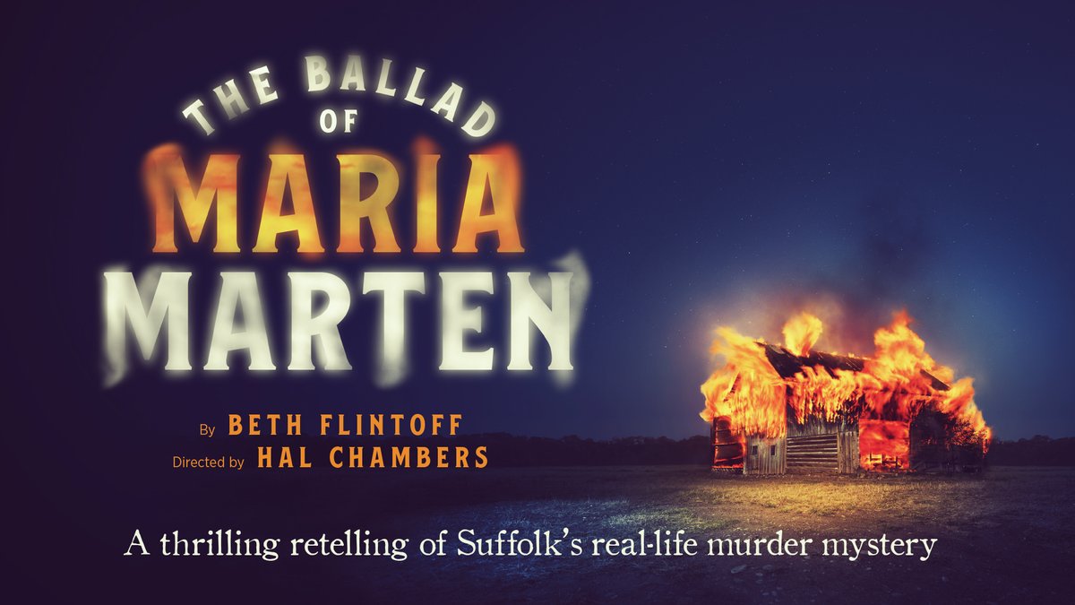 easternangles's tweet photo. Today will see the 100th performance of #MariaMarten. Sending huge love and congratulations to everyone who has ever worked on the show!! Wishing the cast and crew @tbtlake a fabulous show! #100Shows #Theatre #EasternAngles https://t.co/4BORCExwe5