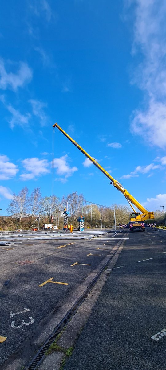 Lift up! An exciting new #project is developing! #custommade #temporary #structures #madeinbritain #england #midlands