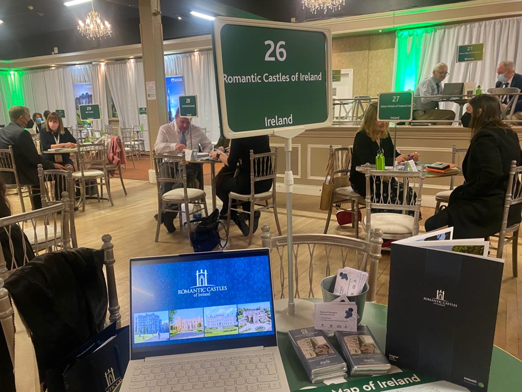 cabracastle's tweet image. All set and ready for @MeithealIreland with @Failte_Ireland.

We are looking forward to meeting international &amp;amp; industry partners over the next few days at @GlenINECArena showcasing the @RomanticCastles - @BallyseedeCastl, @Bellingh4m, Cabra Castle and @markree.

#Meitheal2022