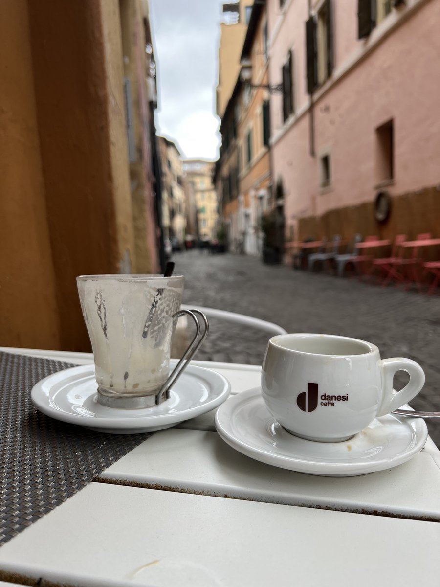 dtbarron's tweet photo. Prep for the day complete #lattemacciato #americano next stop the #Collosium #Rome https://t.co/zR49UeTLE4