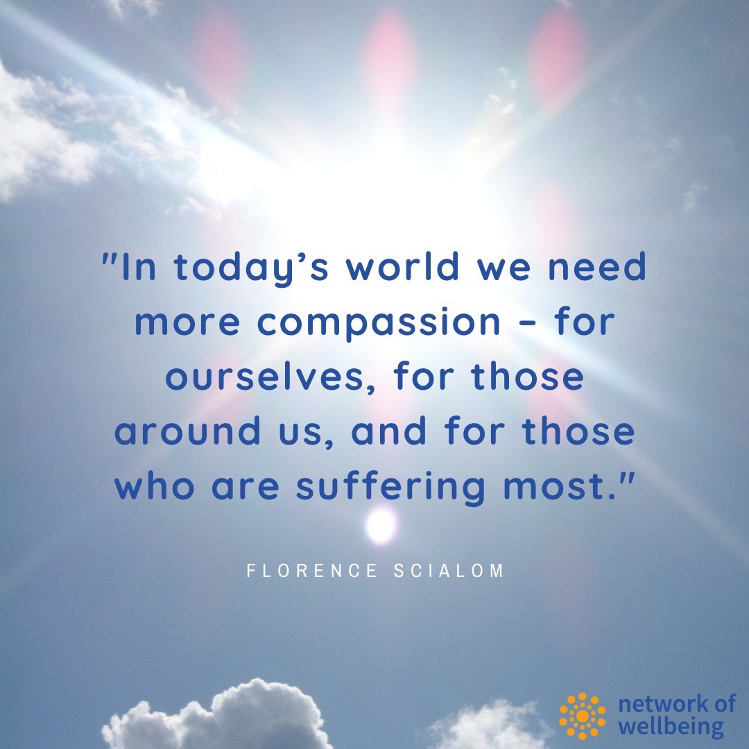 Network Of Wellbeing (@netwrkwellbeing) on Twitter photo Our <a href="/Flo_Sci/">Florence Scialom</a> has written a blog about how distinguishing between empathy and #compassion is helping her to navigate through the current uncertain times, and the various ways we can consider using compassion to fuel meaningful actions: tinyurl.com/z7fswccc
#WellbeingTogether Our <a href="/Flo_Sci/">Florence Scialom</a> has written a blog about how distinguishing between empathy and #compassion is helping her to navigate through the current uncertain times, and the various ways we can consider using compassion to fuel meaningful actions: tinyurl.com/z7fswccc
#WellbeingTogether