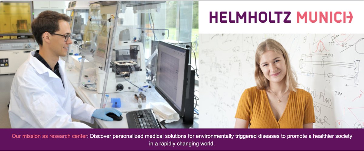 Herbert B Schiller (@schillerlab) on Twitter photo We are looking for a highly motivated PhD candidate in Bioinformatics / Computational Biology - apply and help us to understand cell circuits in lung disease!
<a href="/LungHealthMUC/">Institute of Lung Health and Immunity</a> <a href="/HelmholtzMunich/">Helmholtz Munich | @HelmholtzMunich</a> <a href="/fabian_theis/">Fabian Theis</a> <a href="/MDLuecken/">Malte Luecken</a> <a href="/helmholtz_ai/">Helmholtz AI</a>
bit.ly/3JUSW2l We are looking for a highly motivated PhD candidate in Bioinformatics / Computational Biology - apply and help us to understand cell circuits in lung disease!
<a href="/LungHealthMUC/">Institute of Lung Health and Immunity</a> <a href="/HelmholtzMunich/">Helmholtz Munich | @HelmholtzMunich</a> <a href="/fabian_theis/">Fabian Theis</a> <a href="/MDLuecken/">Malte Luecken</a> <a href="/helmholtz_ai/">Helmholtz AI</a>
bit.ly/3JUSW2l
