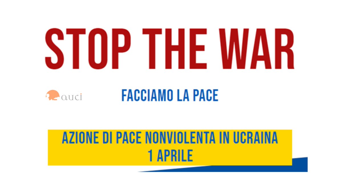 È tempo di agire! È doveroso agire!

“La pace attende i suoi artefici” e non possiamo disattenderla, non possiamo deluderla. bit.ly/3DqZ7ZI
<a href="/FOCSIV/">Volontari nel mondo</a> 
#StopWar #Ukraine #Ucraina #PACE #Peace #solidarietà #giustizia #auci #focsiv #1April #ong #caschibianchi #volontari