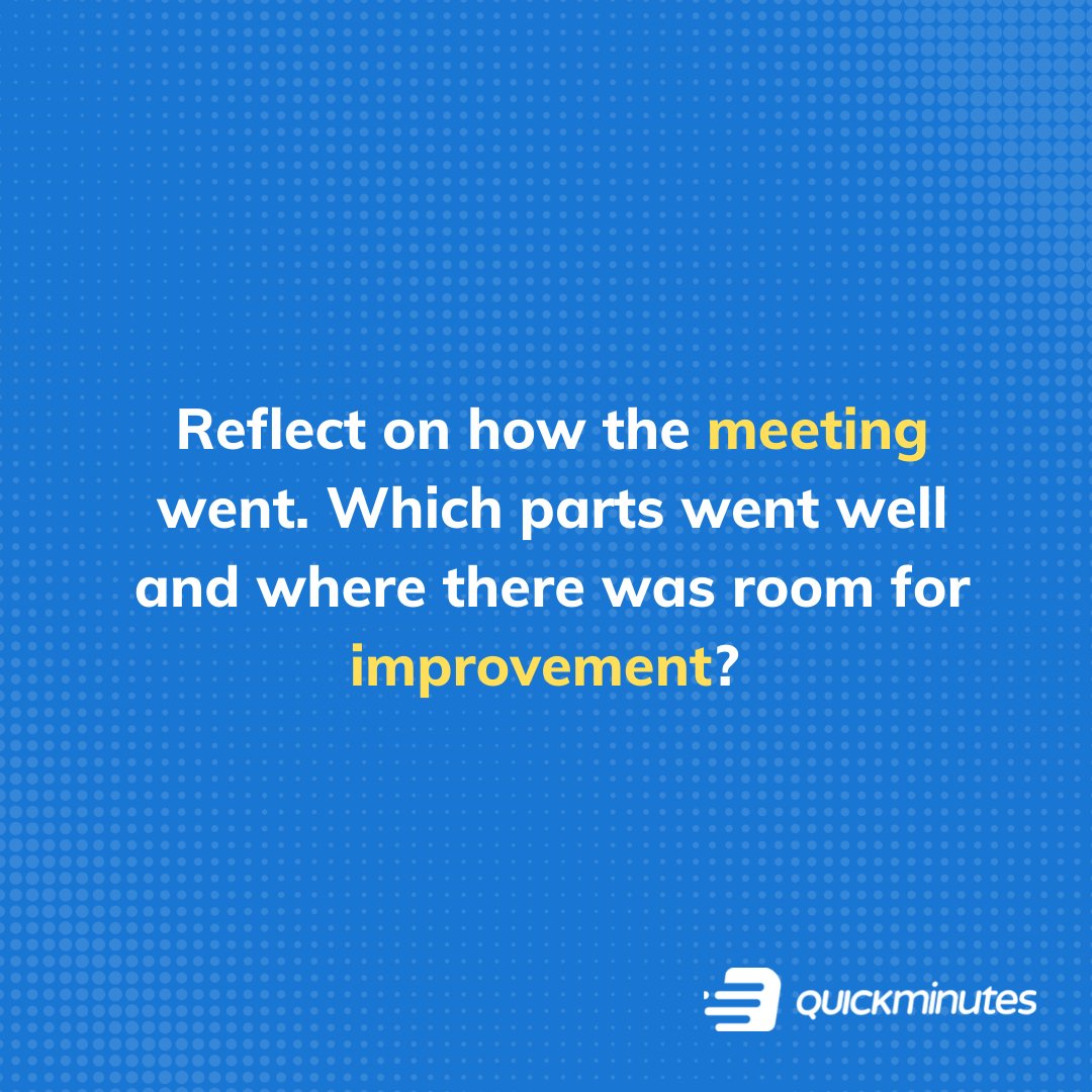 quick_minutes's tweet image. As virtual meetings are here to stay, follow these 3 simple meeting follow-up actions to help conduct better meetings for all your team.

#QuickMinutes #WebexAppHub #MeetingAgendas #NoteTaking #MeetingTechnology #Meetings #Saas #saassales #saasmarketing #remoteworklife