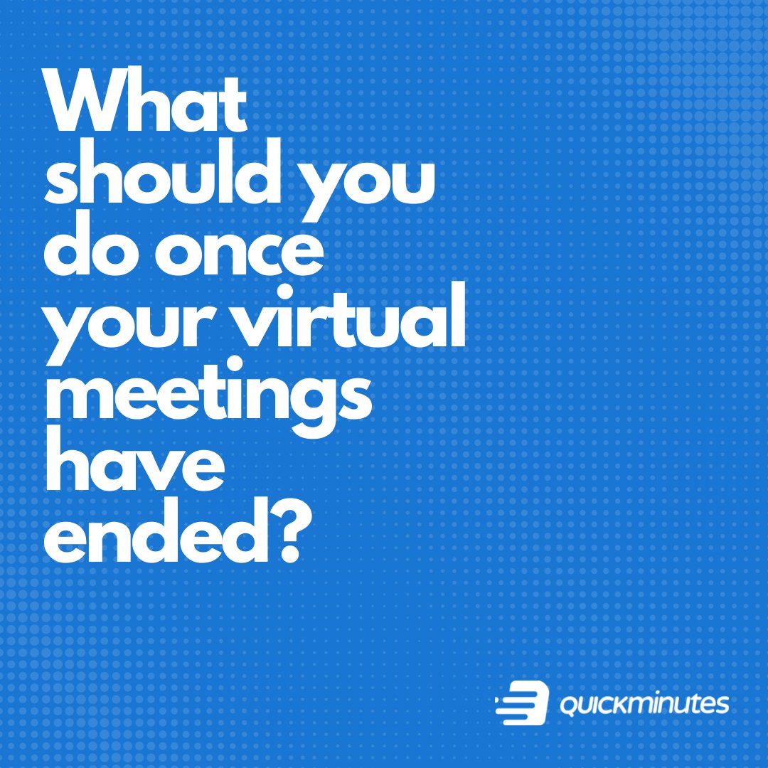 quick_minutes's tweet image. As virtual meetings are here to stay, follow these 3 simple meeting follow-up actions to help conduct better meetings for all your team.

#QuickMinutes #WebexAppHub #MeetingAgendas #NoteTaking #MeetingTechnology #Meetings #Saas #saassales #saasmarketing #remoteworklife