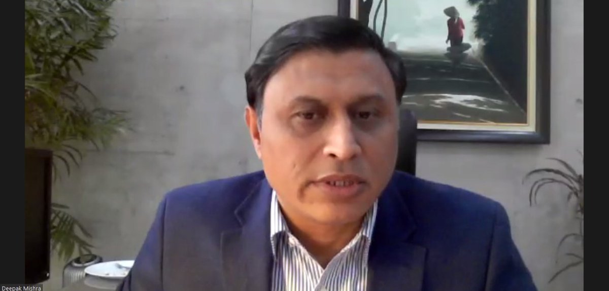 ICRIER's tweet photo. Dr. Deepak Mishra, Director and Chief Executive, ICRIER, kickstarts the webinar on "India-Japan Partnership Towards Resilient Supply Chains".

Link to join- https://t.co/L4YyJgwG4M

#ICRIER #Japan https://t.co/V2zph72r6Q