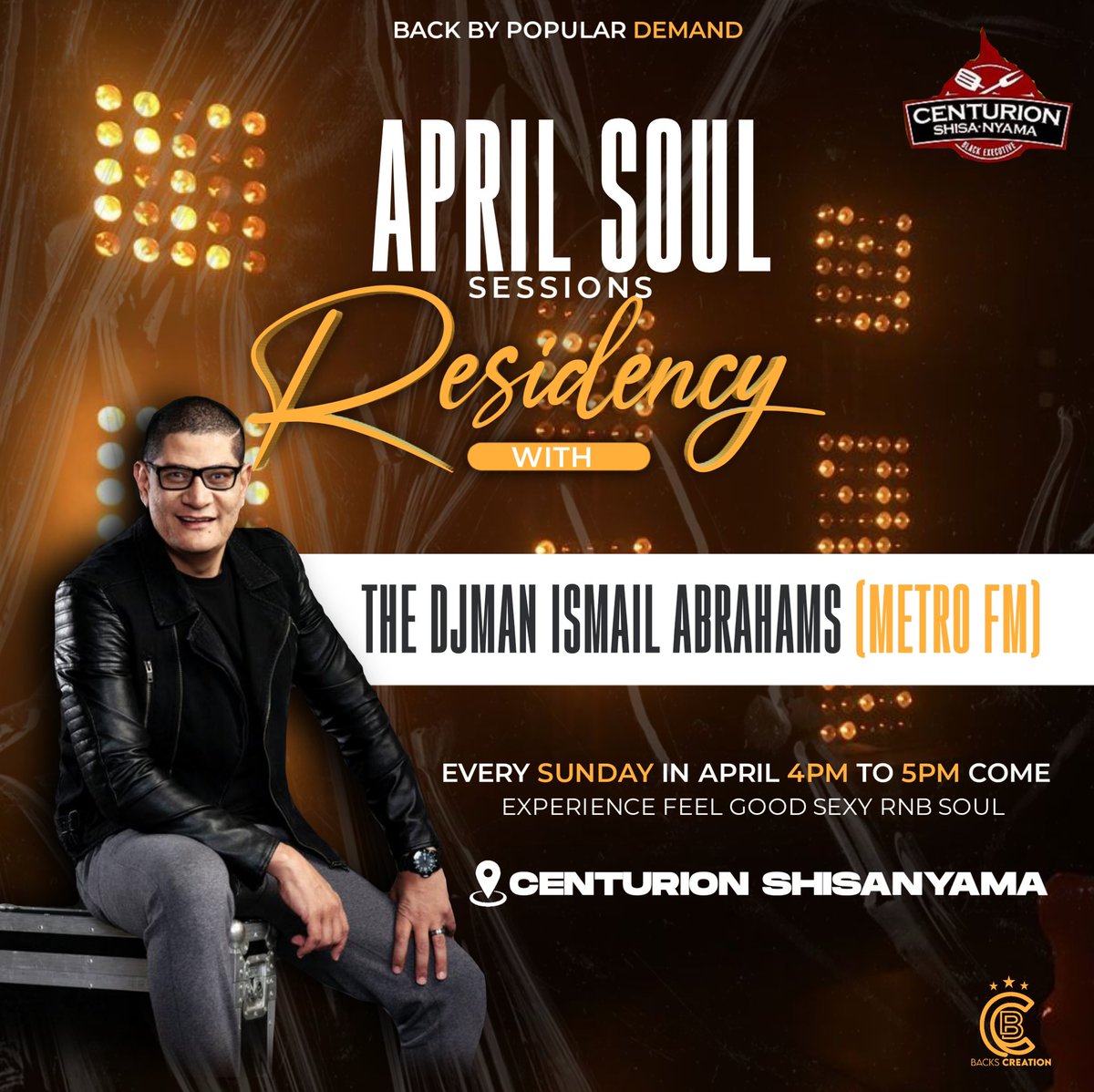TheDjManSA's tweet photo. Sundays with a smile | Ismail Abrahams on a Sunday ! #sundaybae | Your Ambassador of RnB Soul | come out and experience Feel Good Sexy music! Sunday 3rd April https://t.co/FpfYOFpWz4