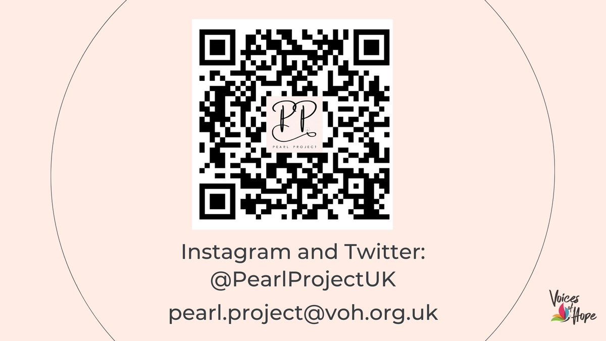 Thank you so much to everyone who has shared their stories so far. Please, complete the form on our website if you would like to share your story... voh.org.uk/pearl_project.… 
<a href="/voh_org/">Voices of Hope</a> <a href="/RBKingston/">Kingston Council</a> 
#pearlprojectuk #domesticviolenceawareness  #womensupportingwomen