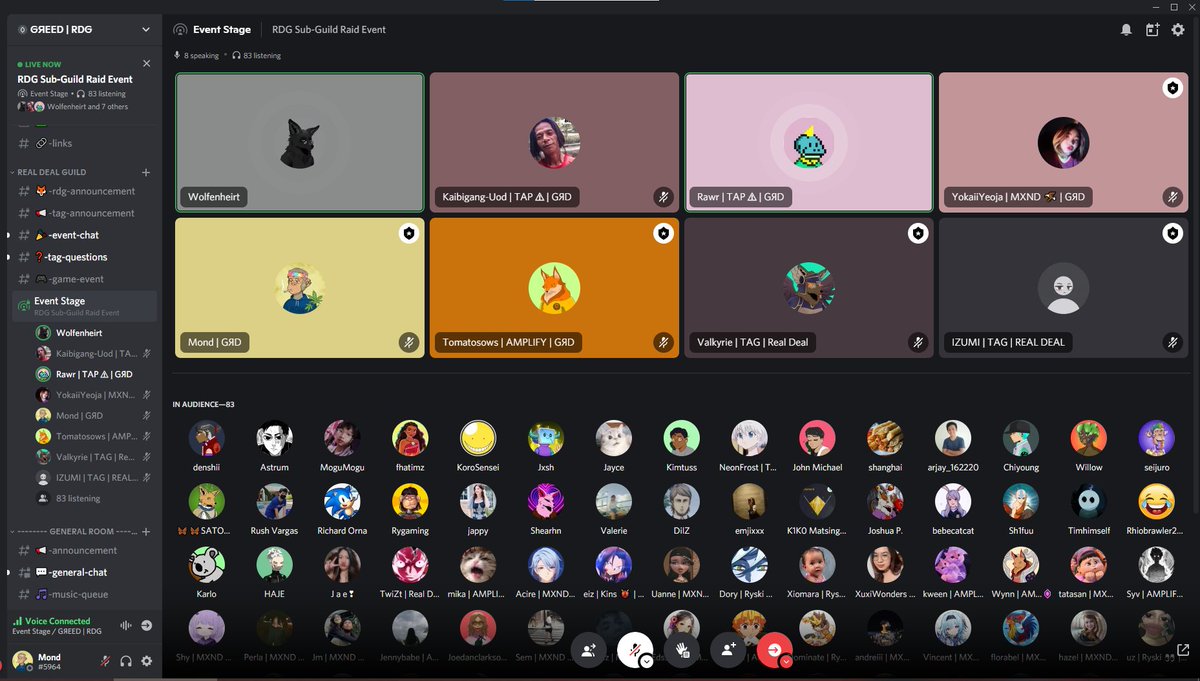 mondnft23's tweet image. TAG Raid Event happening now!!! 

discord.gg/KzTsysTC

#TAGLife
#RealDealGuild
#GREED