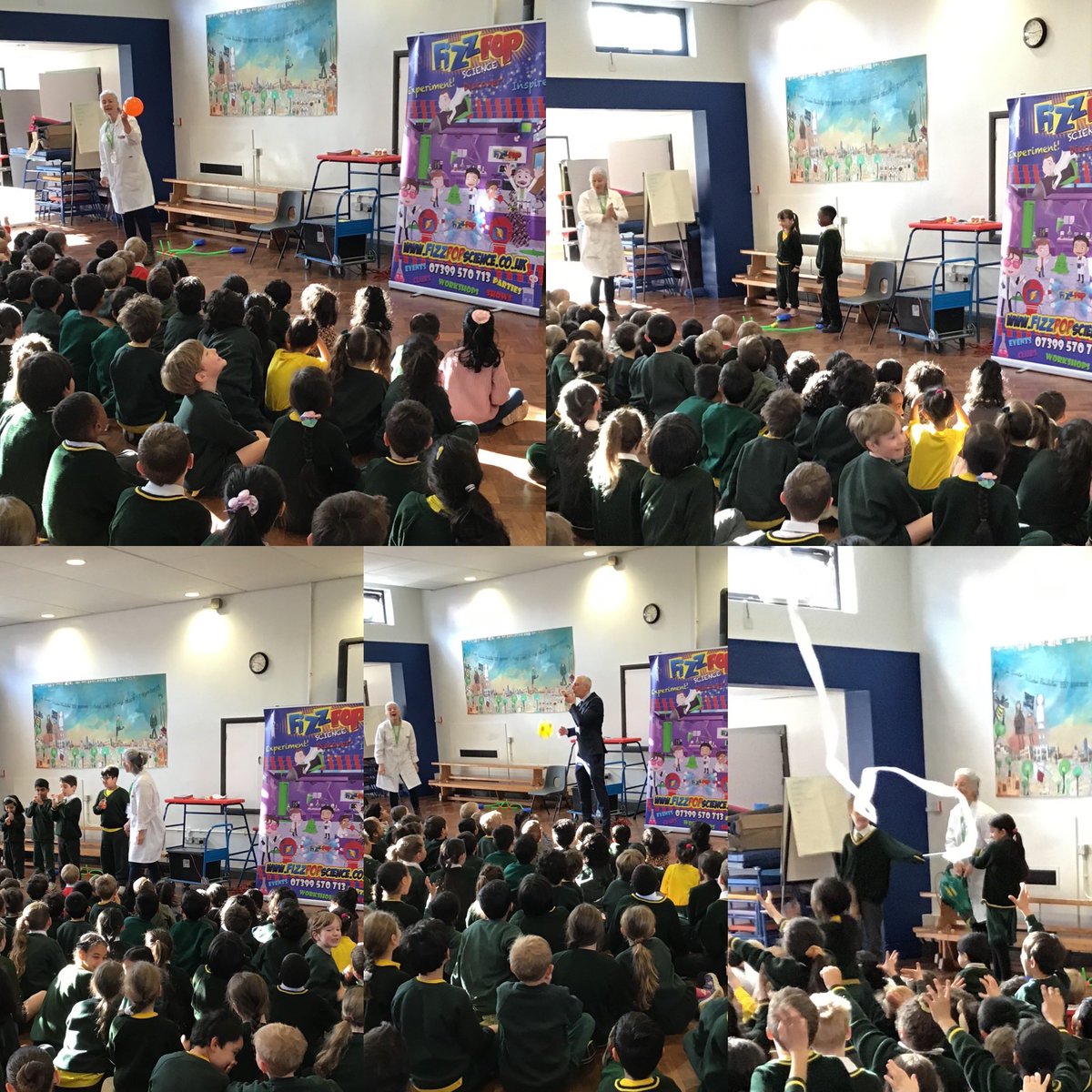 What an exciting assembly we enjoyed as a whole school with <a href="/FizzPopNW/">karen Nolan</a> coming to share some great science. Our rocket word….. #aerodynamic #WeAreBrightFutures #scienceatelmridge
