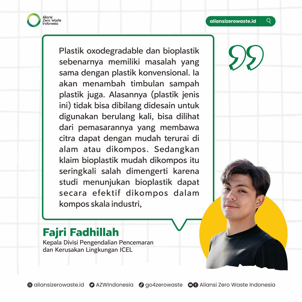 AZWIndonesia's tweet photo. Jangan lupa tag temanmu ya. Share informasi berikut agar banyak yang tauu 🤫
#AZWIndonesia
#Bioplastik
#stopplastiksekalipakai
#TolakSekaliPakai
#Biodegradable
#oxodegradable
#StopSingleUsePlastic
#TolakSolusiSemu
#stopfalsesolutions https://t.co/JPZ5BDUbwl