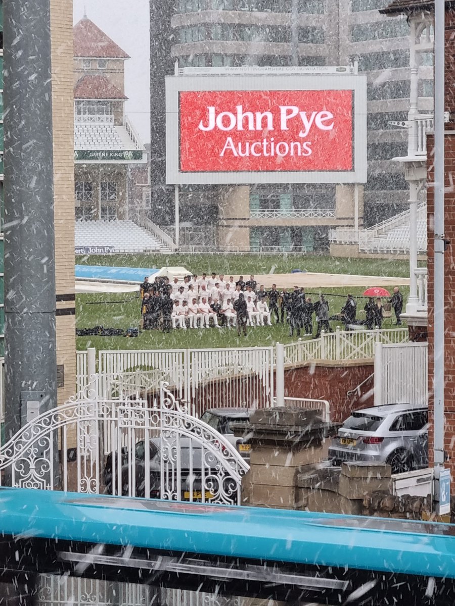 BrooksMayfield's tweet photo. @TrentBridge 
Lovely day for the 2022 team photo 😀 https://t.co/rGpbZ4JiCI