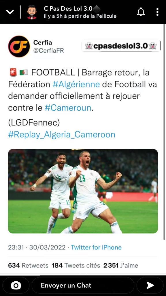 ritfus78's tweet photo. Tricheur de gassama ETOO et dans le cou aussi honte à vous #matche a rejouer algcam honte à vous la fifa si vous faites pas le nécessaire honte honte honte https://t.co/YCguOgkK6n