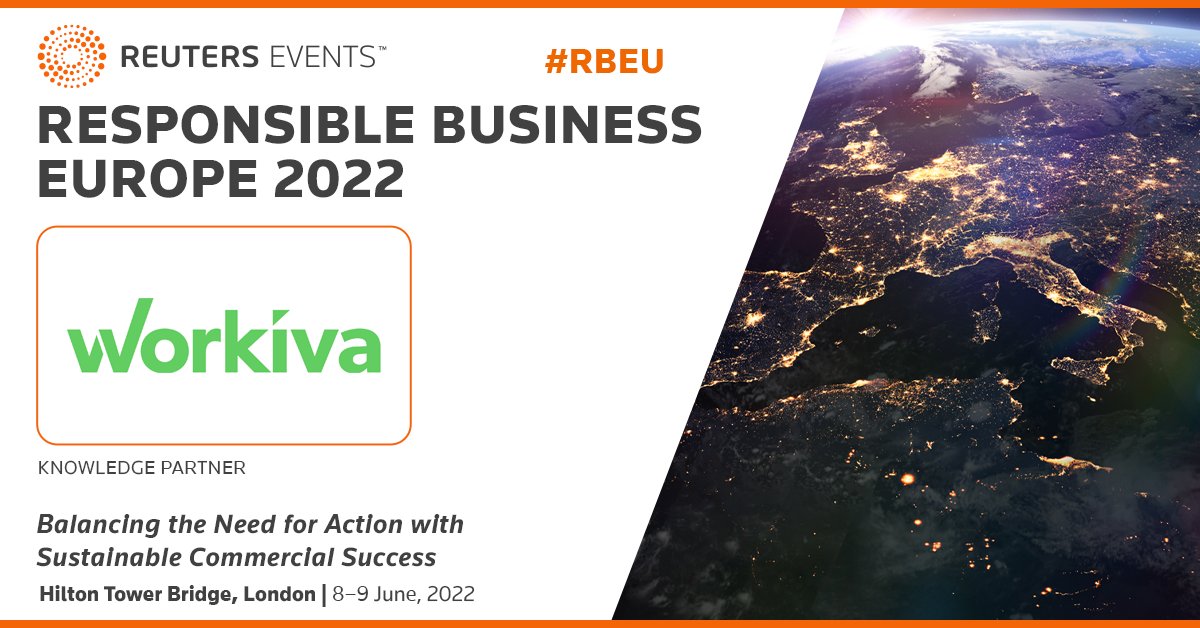 REvents_SustBiz's tweet photo. We are very pleased to have @Workiva join as our Knowledge Partner at Responsible Business Europe 2022 (8-9th June, London): https://t.co/rO5FxTKcd8 

#RBEU #Workiva https://t.co/oSZcpjj6TO