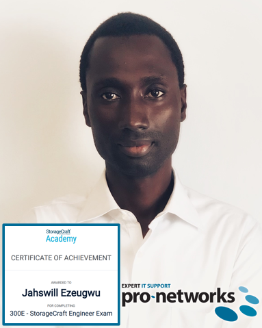 pronetworksuk's tweet photo. Helping keep our customers safe.
Congratulations Jahz and successfully passing the StorageCraft Engineer Exam - well done!
#StorageCraft #Backups https://t.co/4TtgZeQiau
