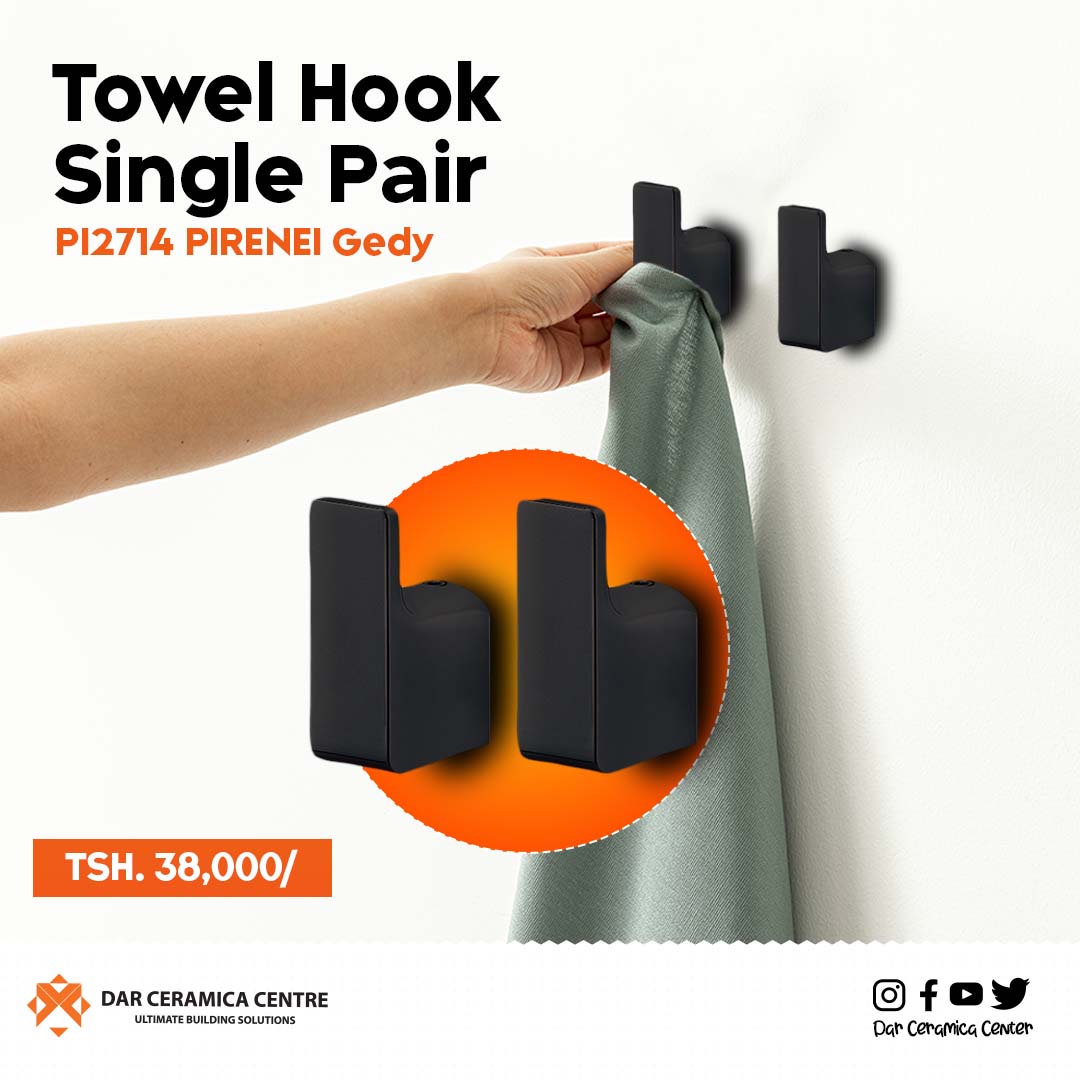 DarCeramica's tweet image. This product comes with 2 hooks in a matte black finish. These wall mounted hooks are made out of metal. Designed by Gedy from Pirenei collection.

#Towel #Hook #SinglePair #Pirenei #Gedy #Darceramica #Italy #Tanzania"