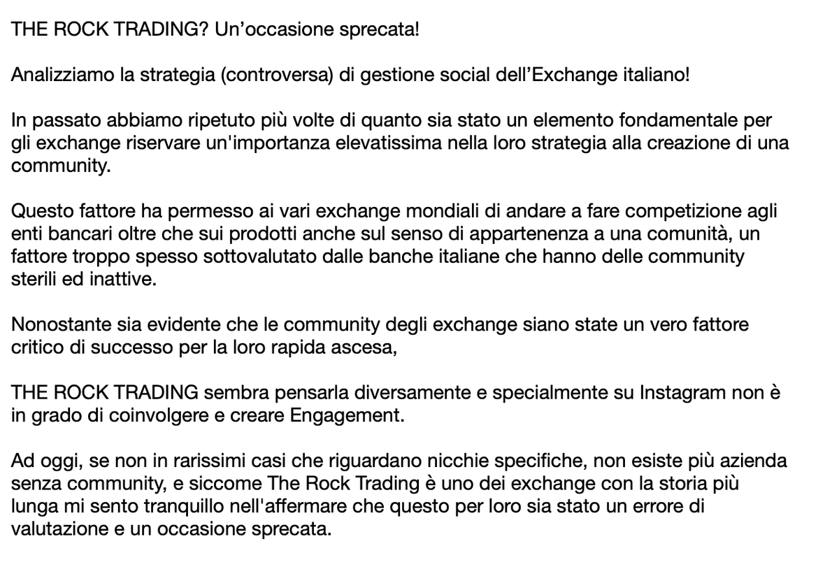 umberto_zanin's tweet photo. @TheRockTrading  Un occasione sprecata?💡🤔 https://t.co/M1XuHj6XKI
