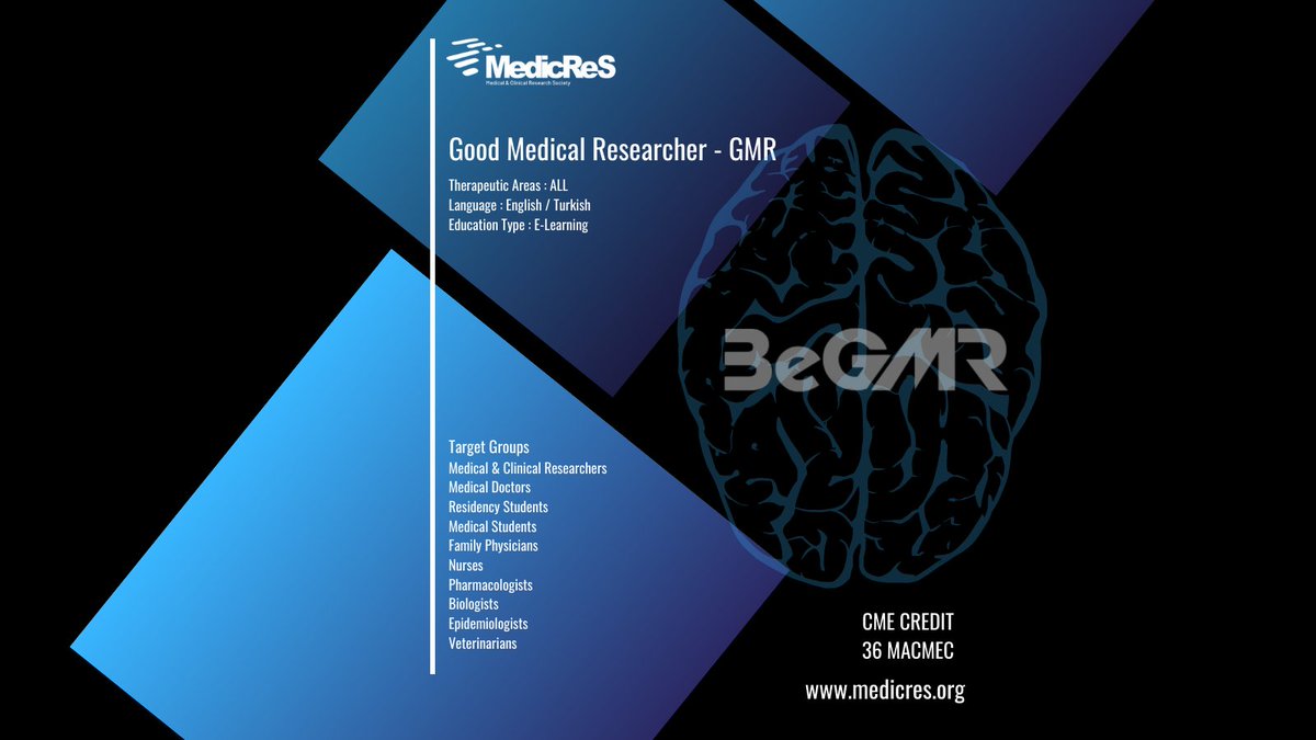 MedicReS's tweet photo. #MedicReS #MedicReSClub #MedicReSTV #EPicos #Conorap #BeGMR #Biyoistatistik https://t.co/aUp8cTooQR
