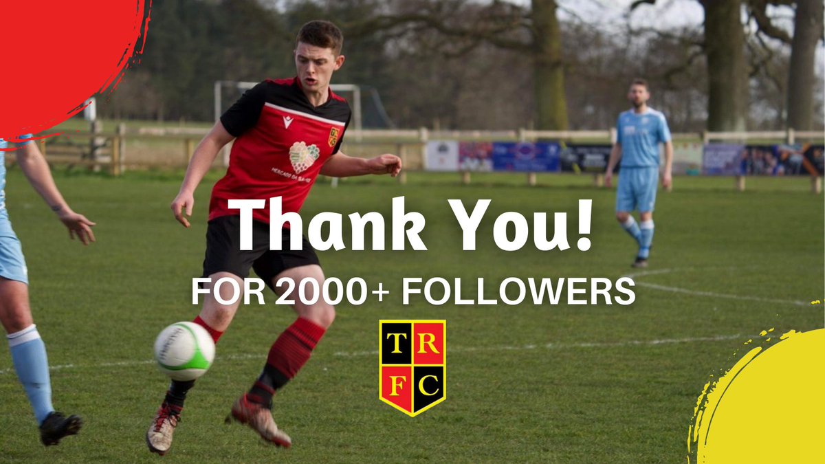 Thetfordrovers's tweet photo. We've reach 2000 Twitter followers! 🥳🙌

On behalf of everyone the club, thank you for your support! 

#uptherovers #supportlocal #thetford @tavaresb89 @JackWestJordan @tarseychris1 @superblueed @Force8Team @BlkFoxMarketing @angliadoors @smudger0568 @fosterelect @ltd_prism https://t.co/fFAFzccXZv