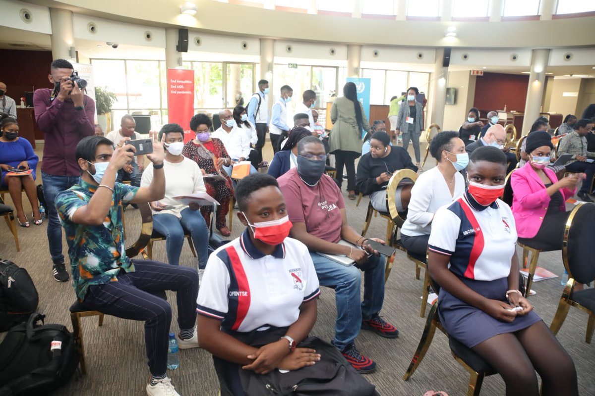 UNFPASA's tweet photo. #COVID-19 has aggravated HIV infection, teen pregnancy, sexual violence &amp; GBV for adolescent girls &amp; young women. In response to addressing this,  #EducationPlus will enable girls to thrive,
be safe &amp; empowered. @UNAIDS_ZAF @UNICEF_SA @UnescoZA @unwomenSA @DBE_SA @SA_AIDSCOUNCIL https://t.co/Apwak4B4Ic
