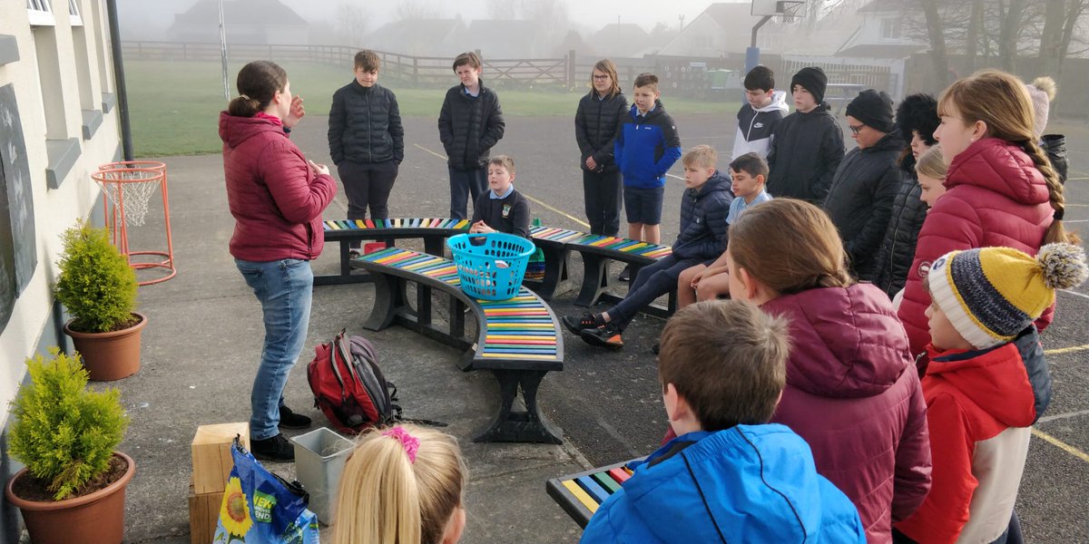 LEAFIreland's tweet photo. St. Finian’s NS, Clonard, is taking part in our Investigate Woodlands project, supported by @agriculture_ie 🌳Students spent yesterday outdoors #LearningAboutForests &amp; discussed the importance of trees &amp; how they can help combat #climatechange &amp; #biodiversityloss @GreenSchoolsIre https://t.co/O7I2MkgVY5
