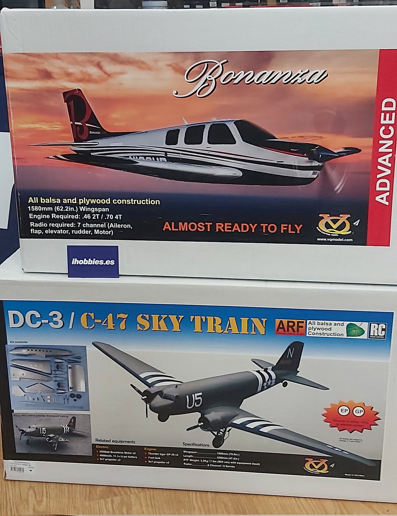 ihobbies.es on Twitter: "Beechcraft Bonanza y Douglas DC3 en 2 preciosos para tu flota RC. En stock en #douglas #dc3 #beechcraft #beechcraftbonanza #aeromodelismo #rcplane #ihobbies #warbird #c47 https://t.co ...