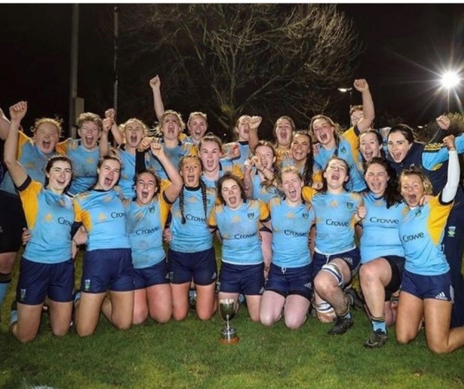 CroweIreland's tweet photo. Huge congratulations to @UCDWomensRFC on taking home the #Colours trophy last night with a 17-0 win over 
@DUFCRUGBY in @tcddublin college park last. Looking forward to the @UCDRugby men's team tomorrow! https://t.co/SroWd2Qix0