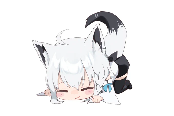 フブちゃんの まるくなる! #絵フブキ 