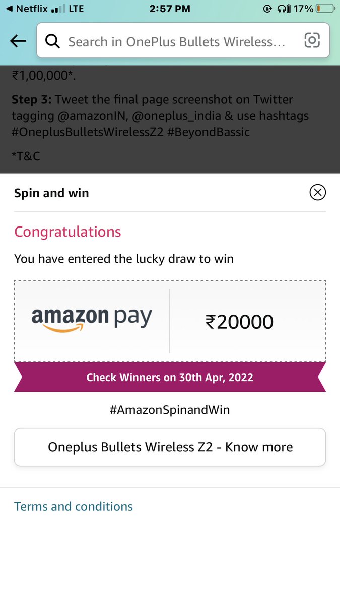 v_merge's tweet photo. @amazonIN @OnePlus_IN #OneplusBulletsWirelessZ2 #BeyondBassic https://t.co/7h9oOtdLJ4