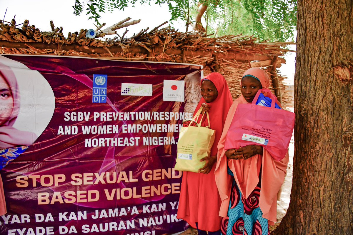 Together with <a href="/finpact/">Finpact Consulting</a> , <a href="/UNDPNigeria/">UNDP Nigeria</a> with support from <a href="/JapanGov/">The Gov't of Japan</a> is implementing the Sexual and Gender Based Violence (SGBV) Response and Prevention across some communities in the North East. The activities are awareness campaigns, trainings &amp; Psychosocial support.