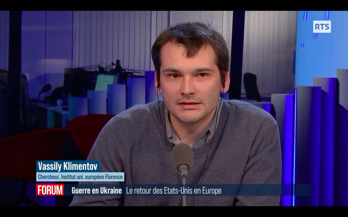 🇷🇺 "Si #VladimirPutin espérait changer la situation stratégique en Europe, il l'a changée de manière défavorable pour lui."

📻 Retrouvez l'intervention de @VKlimentov à propos de l'impact de la #UkraineRussiaWar sur les relations #Europe-#USA 🇪🇺🇺🇸

➡️ bit.ly/3J1Aggo