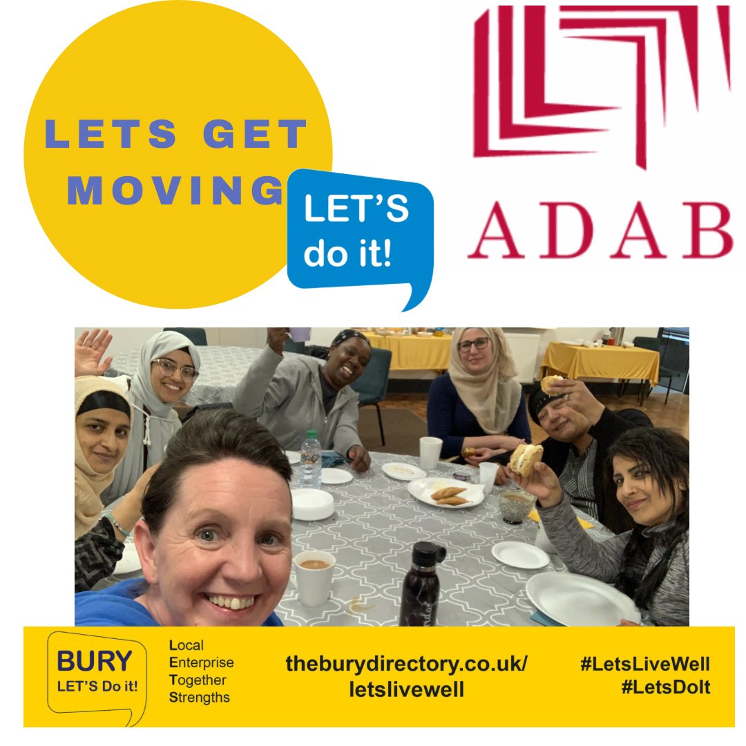 inspire_me_u's tweet photo. Great women only session today Thursdays 1-2pm Mosses Centre Bury. 

A nice treat at the end to a cuppa tea &amp; scone. 

If you fancy meeting new women whilst participating in a fun exercise class. Come along - it’s free.

#burycouncil 
#buryvcfa 
#womensexercise https://t.co/Ir52WHUluU