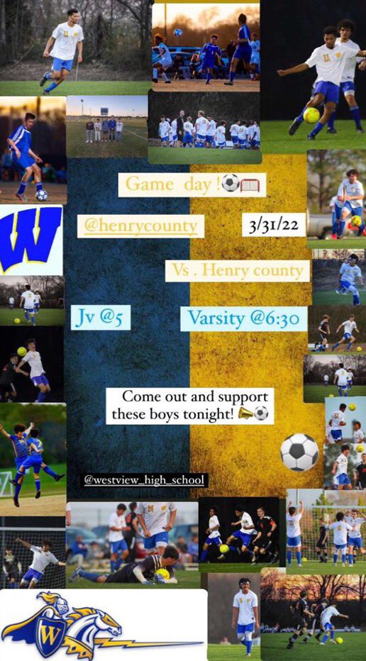 Game tonight vs Henry County! Come out to support the boys, #GoChargers 💛💙🔥