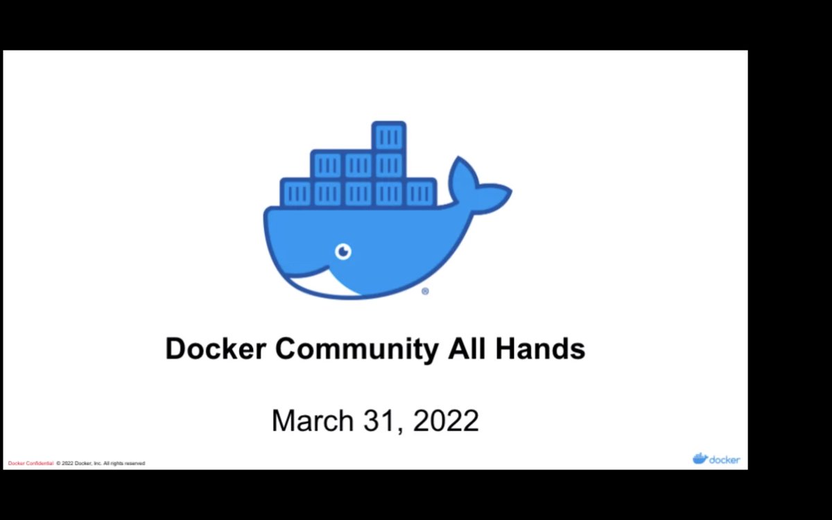 karolykassjr's tweet photo. 🐢🔴 
Community All-Hands #5 &amp; Celebrating @Docker’s 9th Birthday 🎂🥳🎉🎊 
@scottcjohnston is LIVE. 👏 
#docker🐋 #DockerCommunity #DockerBday #DockerBday9 #VirtualEvent #OnlineMeetup https://t.co/co4vKuhexd