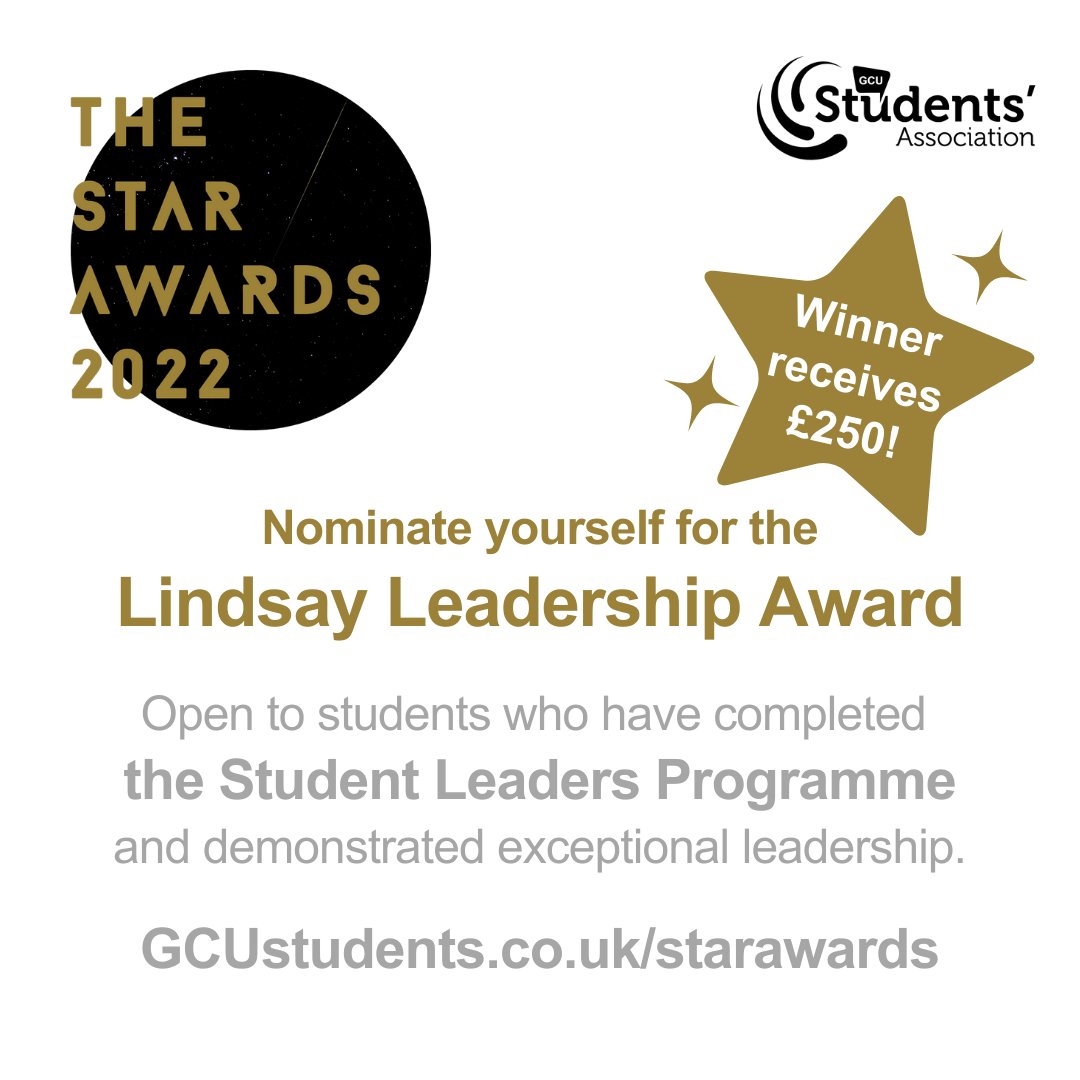 GCUstudents's tweet photo. ⭐ Nominate a #GCUstudent for a STAR Award! 🏆 https://t.co/CA1i1BceVN
Submit your nomination(s) before noon on Monday 4 April.
@vp_gsbs @gcu_studentlife @gcuwolves @theeditgcu @radiocaley @GCU_SEBE @GCUSHLS @GCU_GSBS https://t.co/2vGOLi5P3C