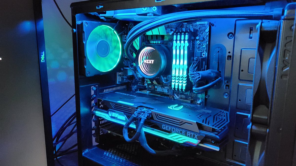XedTheDead's tweet photo. Shout out to @ZOTAC for making yet another epic card! Looks great and solid performance.  Years of games to come, from VR to content creation. I'm very comfortable that I made the right choice! #zotacgamingshare #zotac #rtx #rtxon #RTX3070Ti #ampholo #Nvidia https://t.co/THc6HTZHAk