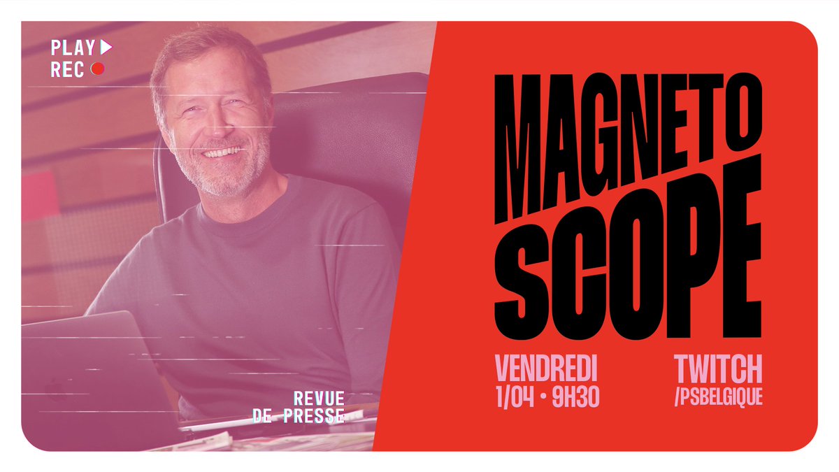 PSofficiel's tweet photo. Rendez-vous ce vendredi 01 avril à 9h30 en direct sur Twitch avec @PaulMagnette pour un nouvel épisode de #Magnetoscope : une revue de presse engagée.
👉 https://t.co/kh2xdT8j5n https://t.co/hTk9ToknNn
