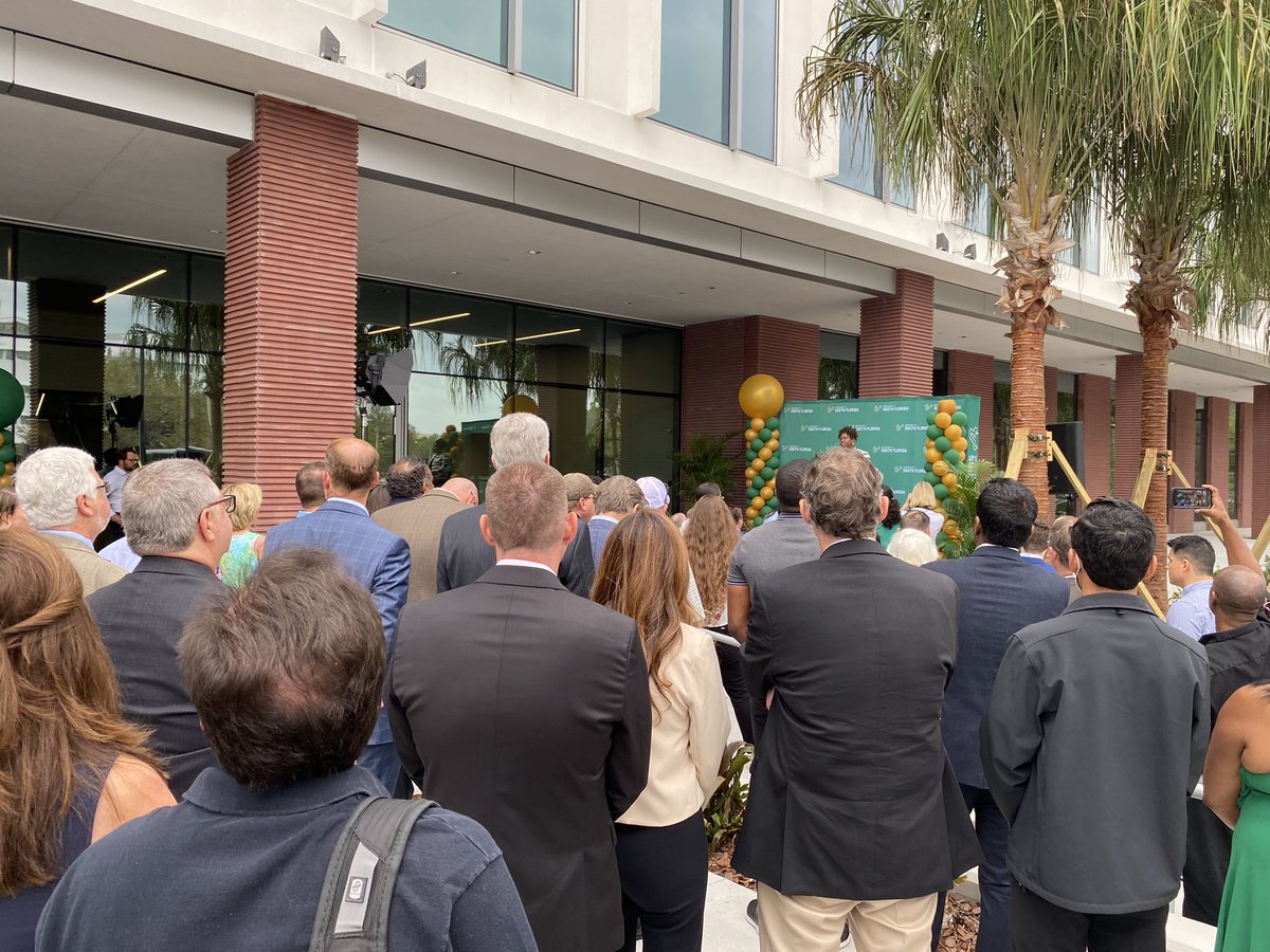 A big day for <a href="/USFResearch/">USF Research</a> with the introduction of 120,000 sf of research enterprise on Fowler Ave <a href="/TampaInnovation/">Tampa Innovation Partnership</a>