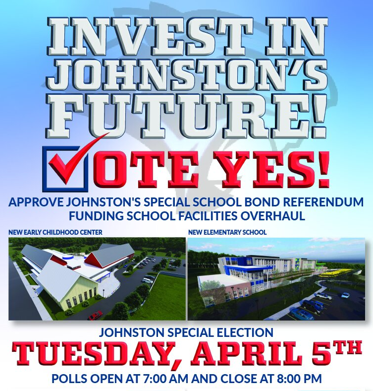 Vote YES to secure our children's future in #Johnston #schoolconstruction #buildRI #educationinvestment