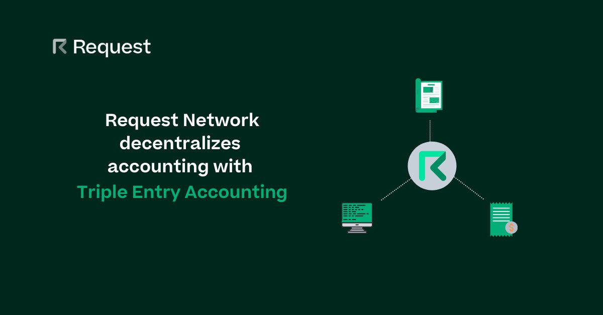 RequestNetwork's tweet photo. So far,our proposal for decentralizing payments has been successful on @RequestFinance 

Can the technology be extended to also create immutable accounting journal entries ?👀

👉What DAOs need to experience  complete real-time accounting experience.

Article Link in 🧵

[1/7] https://t.co/ooEKvzQYqP