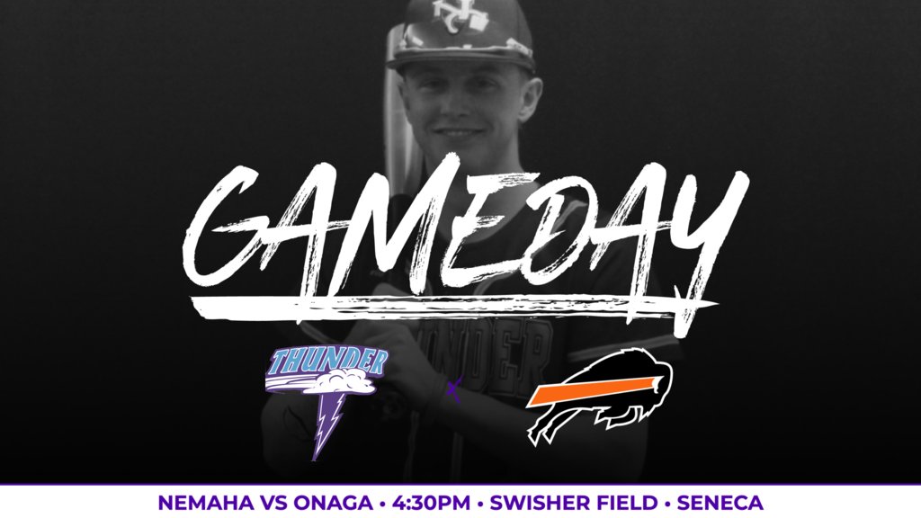 Thunder Baseball plays host to the Onaga Buffalos this afternoon!

First pitch is scheduled for 4:30PM at Swisher Field. Good luck boys &amp; GO THUNDER!!!

#NCThunder #NCWay