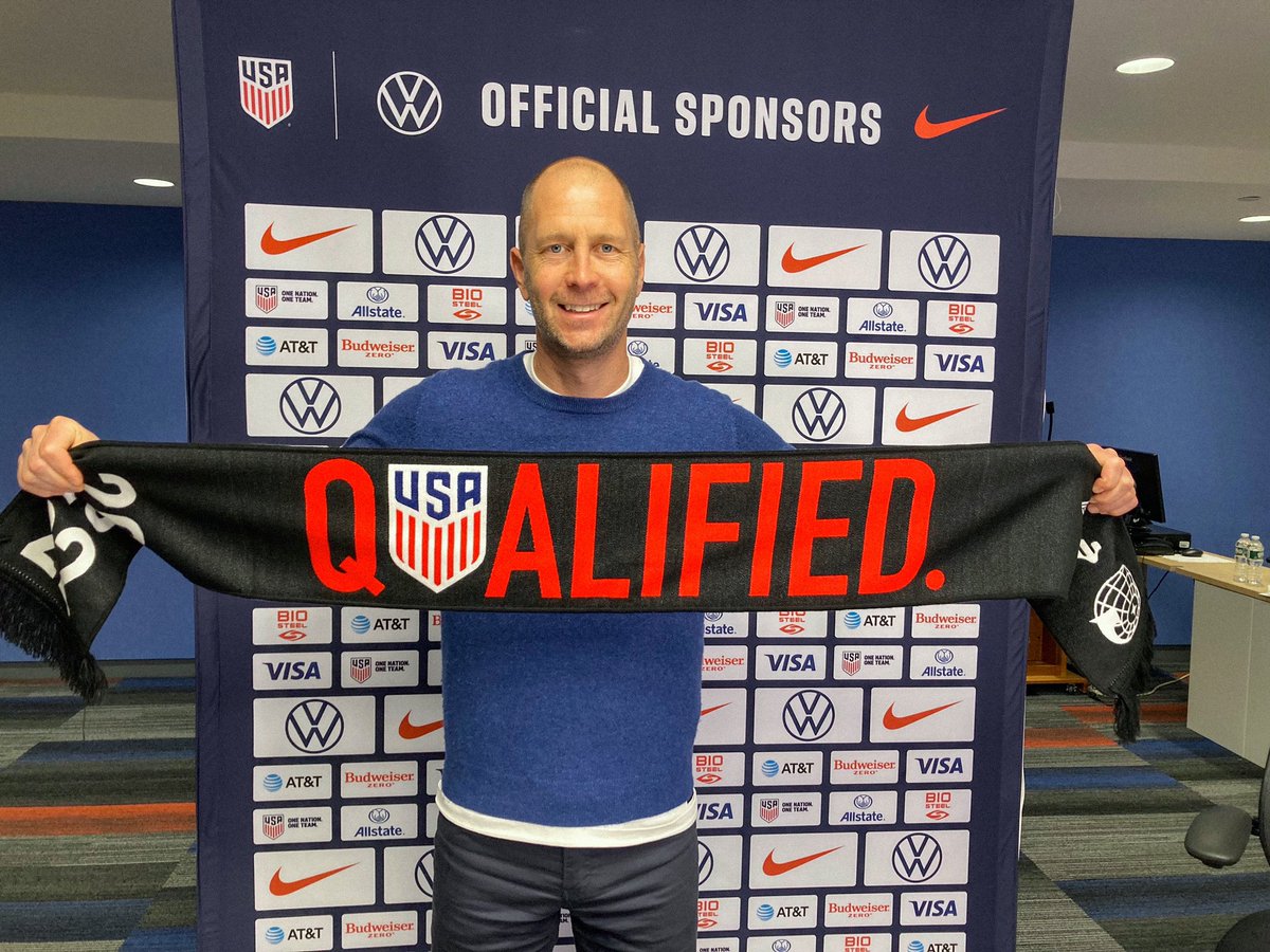 USMNT's tweet image. Change the way the world views American soccer. 🇺🇸

Next stop: Qatar