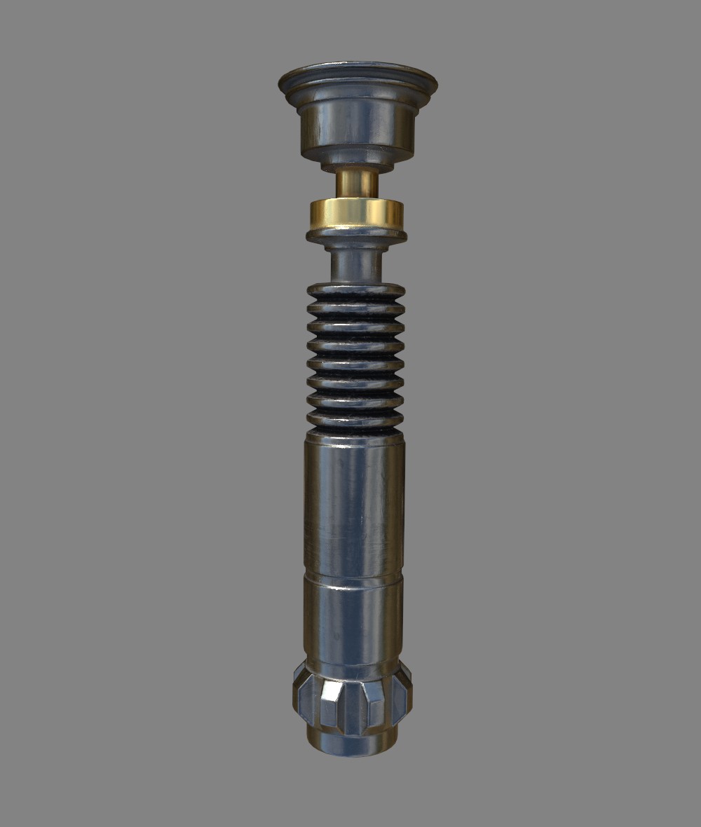Timofspades's tweet photo. A while back I challenged myself to model and texture a lightsaber in a day. It turned out pretty good, but it wasn't perfect. Today I returned with more experience with #Houdini and gave it an upgrade.

#StarWars #3dmodeling #LukeSkywalker #Substance3DPainter https://t.co/8Y4YFgC0L5