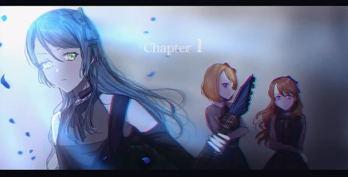 今月忙しかったからあんま描いてなかったけどほぼさよリサ🎸🎸🐰🦊
 #今月描いた絵を晒そう 