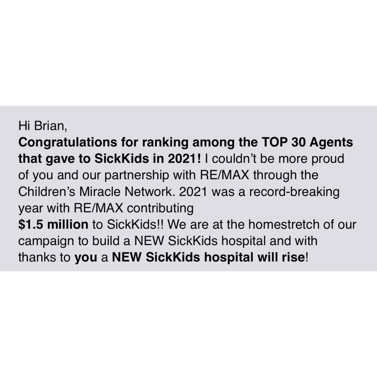 BMcintyreAgent's tweet photo. I got this photo from SickKids and couldn't be more happier.❤️I’m proud to be a TOP 30 RE/MAX Agent giving to SickKids and helping kids like Mila.
Join me. Be a light @SickKids
#HallmarkProud #WeAreHallmark #CMN #SickKids #thursday #BrianMcIntyreRealEstate #Thankfulful https://t.co/huoPwpmV5Z