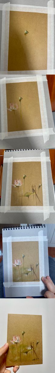 this is my painting ,lotus ,copying is a learning method. #art