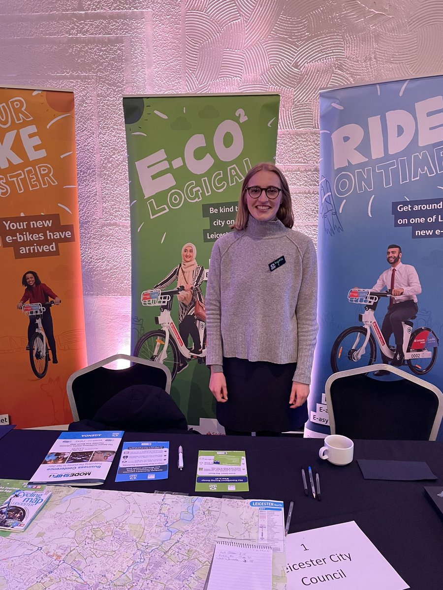 TeamModeshift's tweet photo. 💬 “It’s been great to meet other partners from across the UK to see how they’ve benefitted from being partners of Modeshift.
We’ve loved sharing best practice towards the goal of #sustainability.”
- Lydia, @Leicester_News
#TeamModeshift #ModeshiftConference https://t.co/ALHDCEBzFI