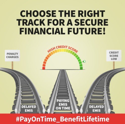 sathishmsk's tweet photo. Stay on track, U will get there!
#FinancialFreedom is a long road but if u keep paying ur EMIs on time, u can avoid penalty & also boost ur #creditscore. Remember, the destination is beautiful.
#PayOnTime_BenefitLifetime #BajajFinance #SBI #ICICIBank #BankingTrivia https://t.co/fw2OLGGDZV