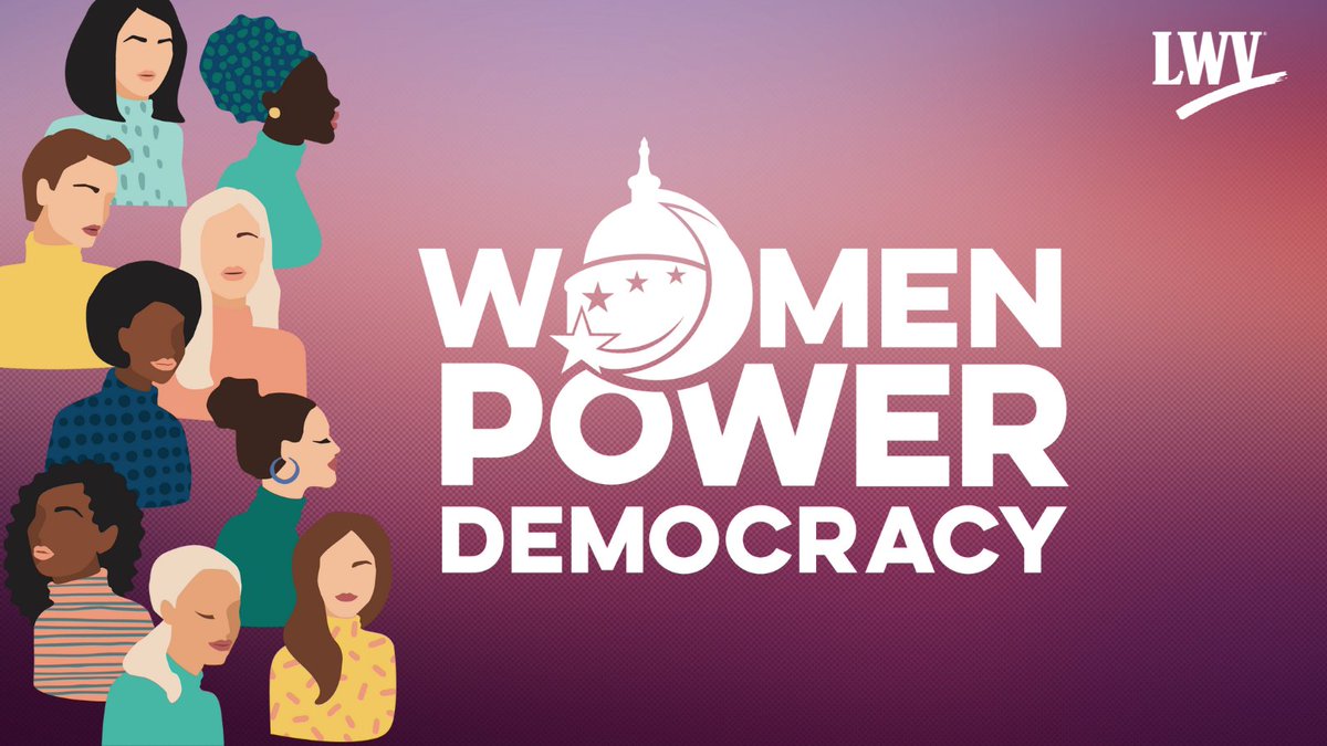 LWV's tweet photo. In our democracy, anti-voter offenses are considered especially heinous. The dedicated women who work to empower voters are members of an elite squad known as the League of Women Voters. 

These are their stories 👩‍⚖️👩‍⚖️: https://t.co/h6NIwoSSZ5 https://t.co/NdoYdiVB4Y