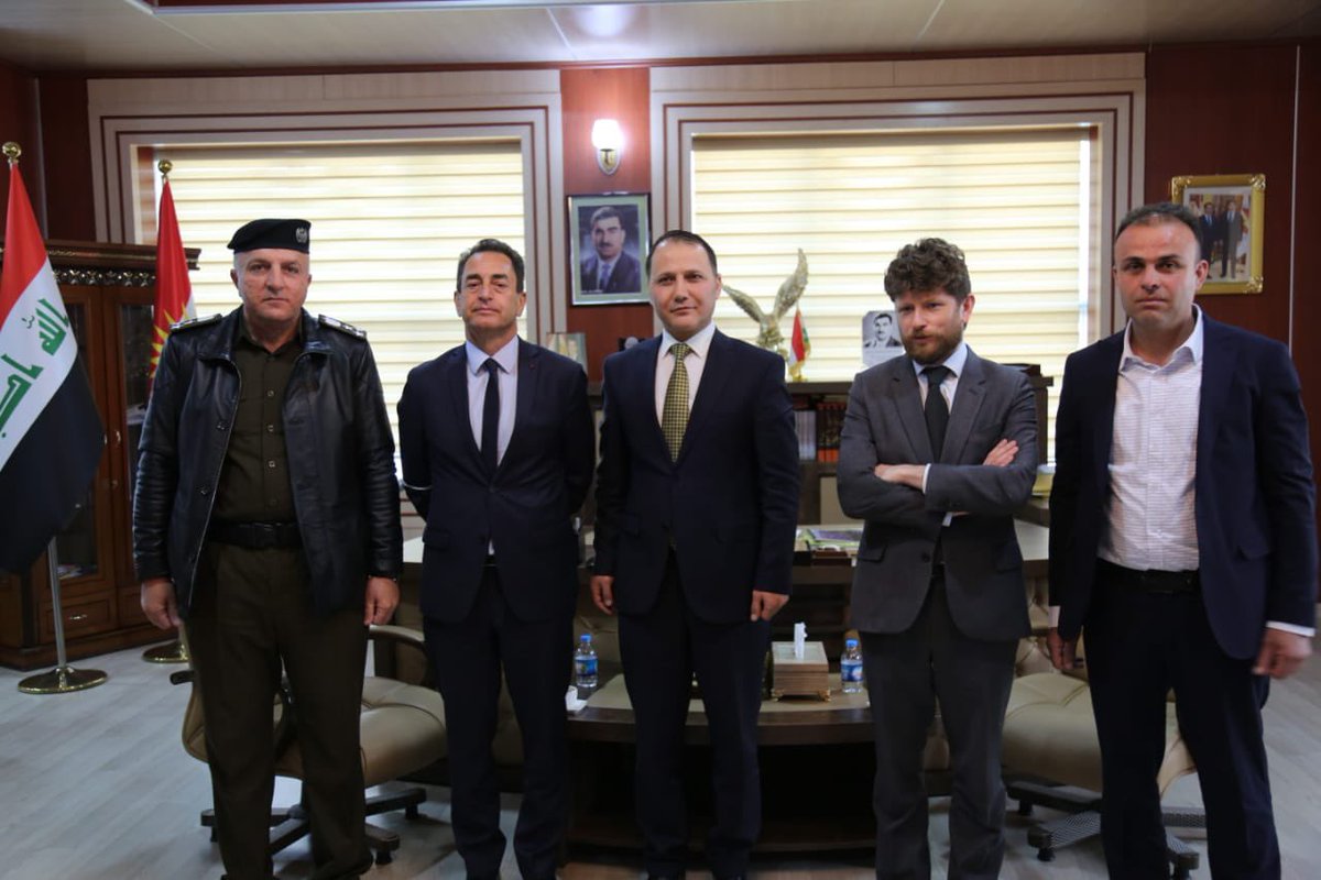 Warshin7's tweet photo. today In amadiyah district we pleased to receive esteemed french ambassador in iraq and esteemed French consul in erbil , we discussed many topics about the archeology of the region.@O_Decottignies https://t.co/qvoJikkGNH